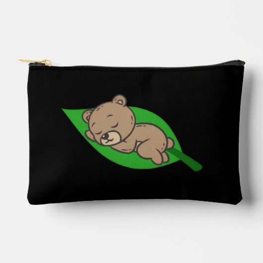 Bear on a Leaf Small Etui (Voorkant)