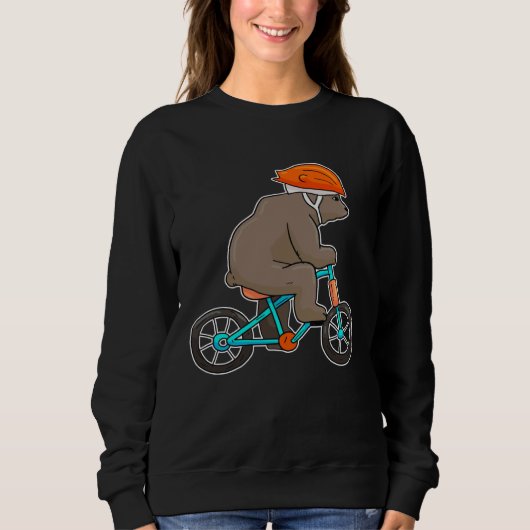 Bear On Bike Bicycle Cycling Bear Trui (Voorkant)