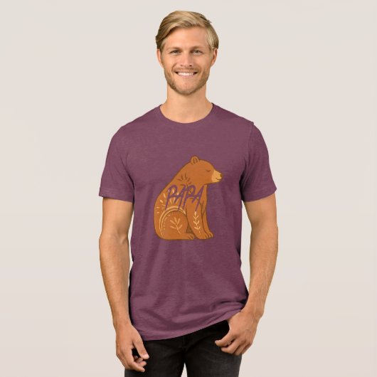 Bear Papa T-Shirt (Voorkant volledig)