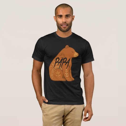 Bear Papa T-Shirt, T-shirt (Voorkant volledig)