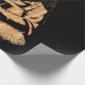 Bear Poker Player Playing Cards Lucky Gambler Cadeaupapier (Hoek)