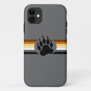 Bear Pride kleuren strepen en Beerpoot Case-Mate iPhone Case