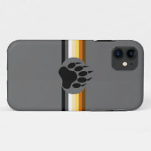 Bear Pride kleuren strepen en Beerpoot Case-Mate iPhone Case (Achterkant (horizontaal))