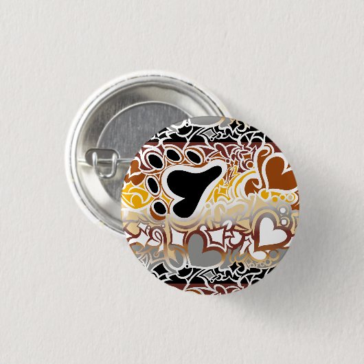 Bear Pride Squiggle Button (Voorkant /achterkant)