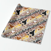 Bear Pride Squiggle Cadeaupapier (Uitgerold)