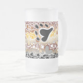 Bear Pride Squiggle Matglas Bierpul (Voorkant rechts)