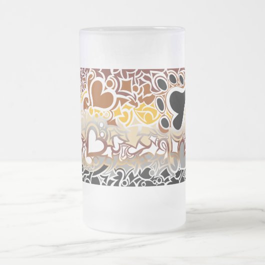 Bear Pride Squiggle Matglas Bierpul (Center)