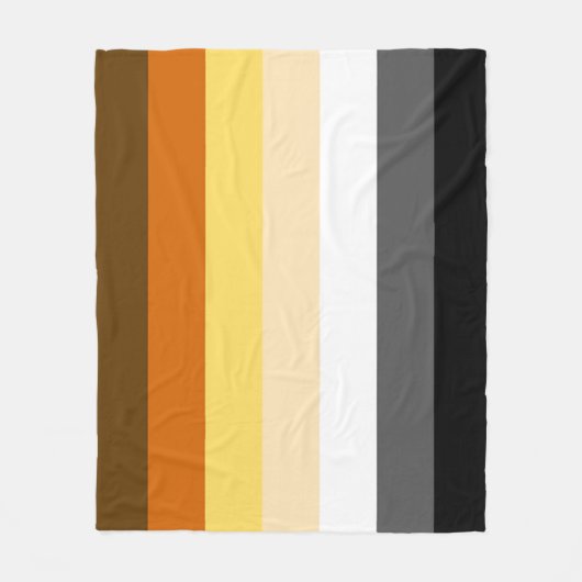 Bear Pride Vlag Fleece Deken (Voorkant)
