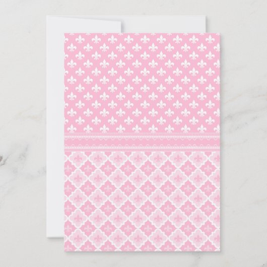 Bear Princess First Birthday Invitation Kaart (Achterkant)