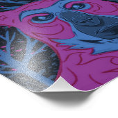 BEAR PURPLE FOTO AFDRUK (Hoek)