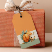 Bear Rabbit Bird Fall Kids' Birthday Thank You Cadeaulabel