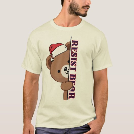 Bear Resist christmas T-shirt (Voorkant)