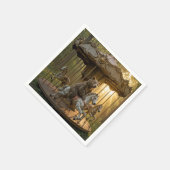 Bear Riding a Carousel Horse in a Forest Servet (Hoek)