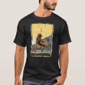 Bear Riding Moose Weird Nature T-shirt (Voorkant)
