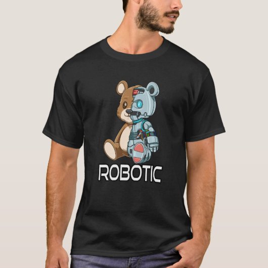 Bear Robot Robotic Cyborg T-shirt (Voorkant)