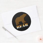 BEAR- RONDE STICKER (Envelop)