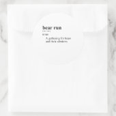 BEAR RUN RONDE STICKER (Tas)