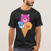 Bear Scoop Ice Cream Cone T-shirt (Voorkant)