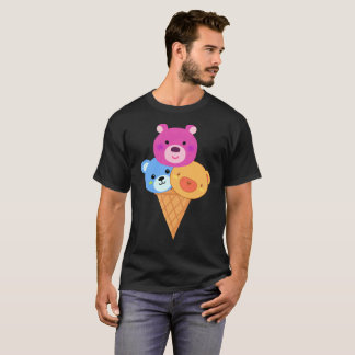 Bear Scoop Ice Cream Cone T-shirt
