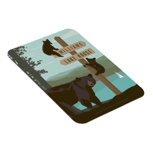 Bear Sign Post Magneet (Rechterzijde)