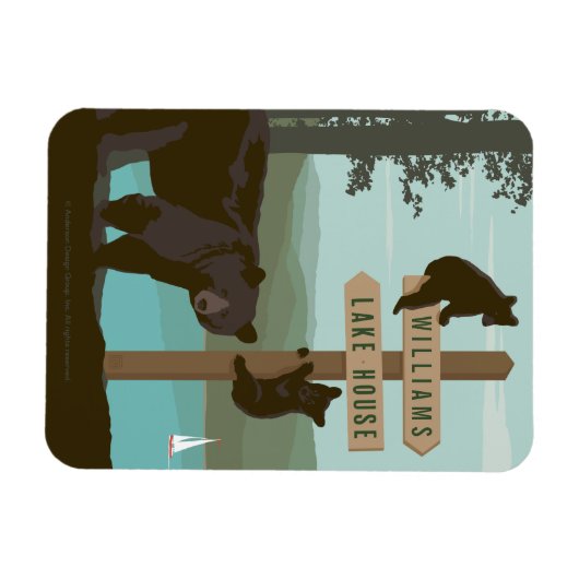 Bear Sign Post Magneet (Horizontaal)