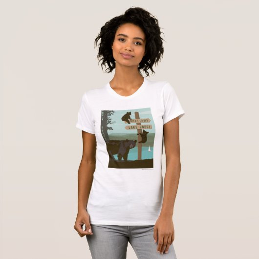 Bear Sign Post T-shirt (Voorkant volledig)