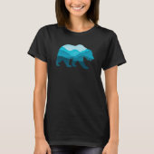 Bear Silhouette Outdoor Landscape Wildlife Forest  T-shirt (Voorkant)