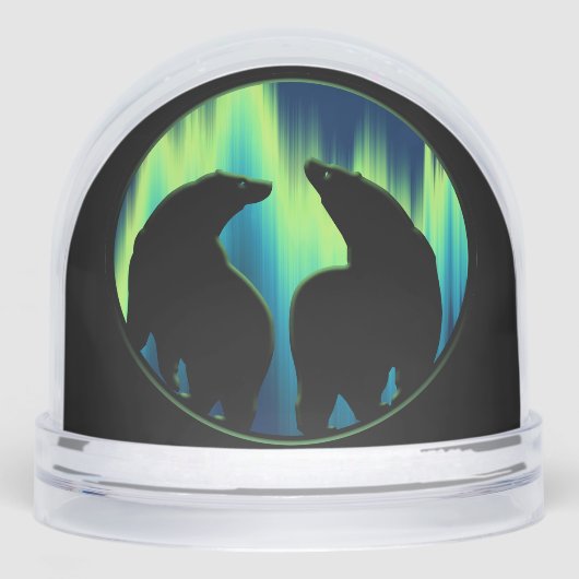 Bear Snow Globe Custom Aurora Bear Snow Globes Sneeuwbol (Voorkant)