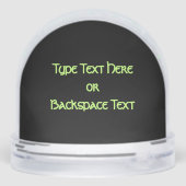 Bear Snow Globe Custom Aurora Bear Snow Globes Sneeuwbol (Achterkant)