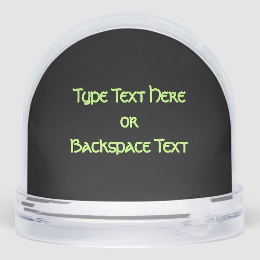 Bear Snow Globe Custom Aurora Bear Snow Globes Sneeuwbol (Achterkant)