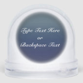 Bear Snow Globe Custom Polar Bear & Cubs Snowglobe Sneeuwbol (Achterkant)