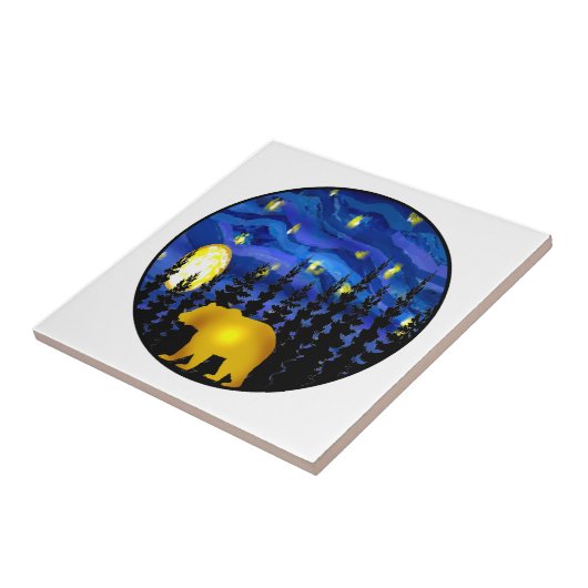 bear this night tegeltje (Zijkant)