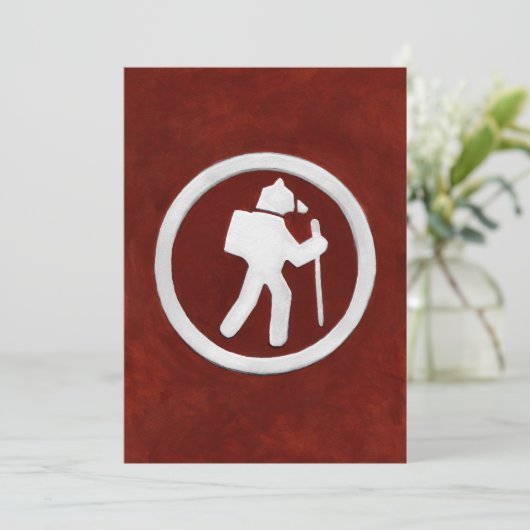 Bear Trail Marker Bedankkaart (Staand voorkant)