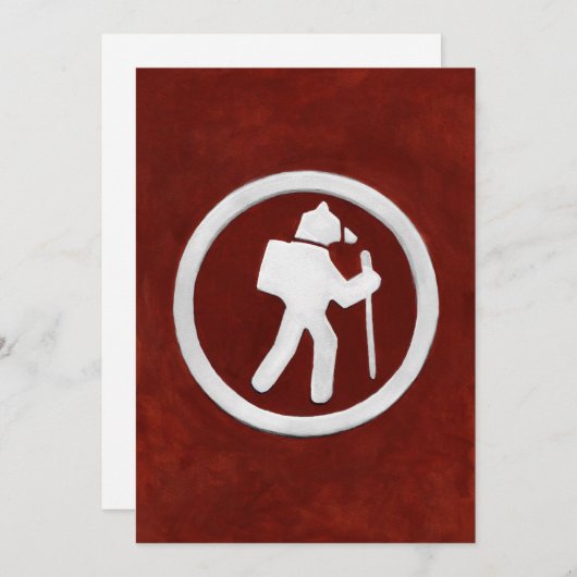 Bear Trail Marker Bedankkaart (Voorkant / Achterkant)