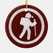 Bear Trail Marker Keramisch Ornament (Voorkant)
