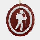 Bear Trail Marker Keramisch Ornament (Links)