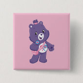 Bear Vierkante Button 5,1 Cm (Voorkant)