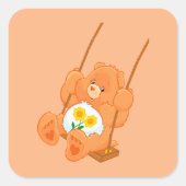 Bear Vierkante Sticker (Voorkant)