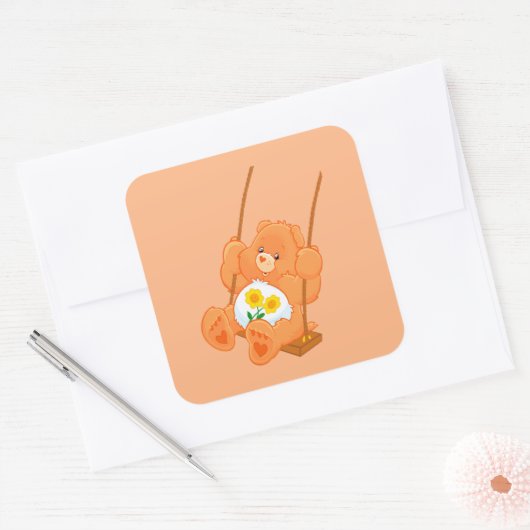 Bear Vierkante Sticker (Envelop)