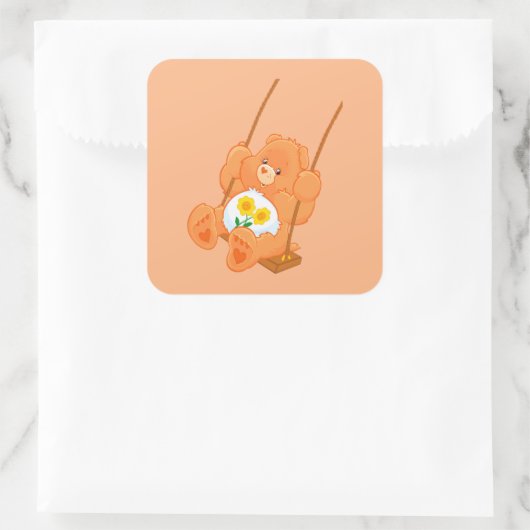 Bear Vierkante Sticker (Tas)