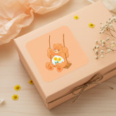 Bear Vierkante Sticker