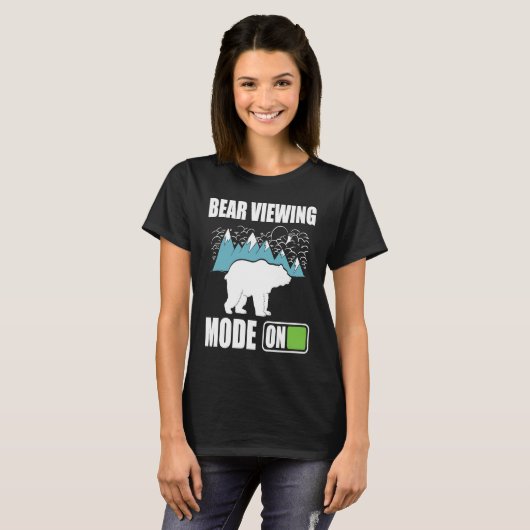 Bear Viewing in Zoo National Park or Alaska Cruise T-shirt (Voorkant volledig)