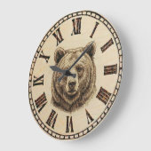 Bear Wall Clock Grote Klok (Hoek)