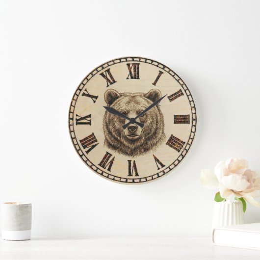 Bear Wall Clock Grote Klok (Huis)