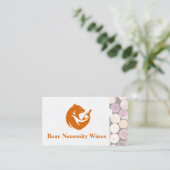 Bear Wine Bottle | Corks Visitekaartje (Staand voorkant)