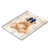 Bear with a Bow Blank Journal Notitieboek (Linkerzijde)