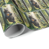 Bear with Birthday Beer Cadeaupapier (Rol Hoek)