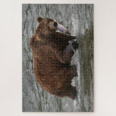 Bear with Salmon in Katmai National Park Alaska Legpuzzel (Verticaal)
