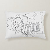 Bear with Sandwiches Accent Kussen (Voorkant)