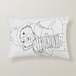 Bear with Sandwiches Accent Kussen
